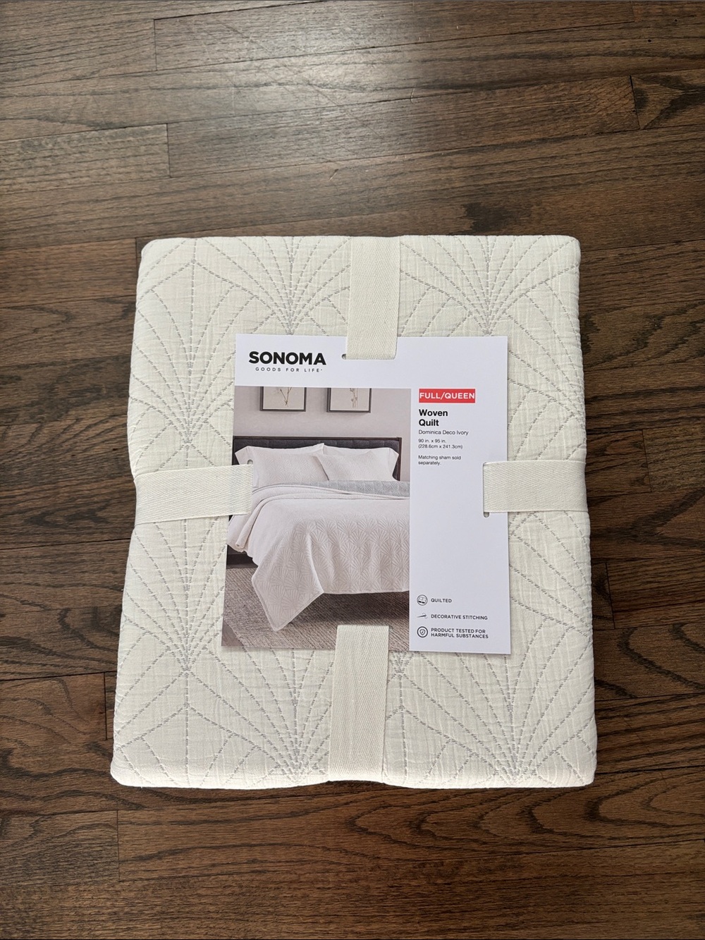 Sonoma Woven Quilt in Ivory Neutral
